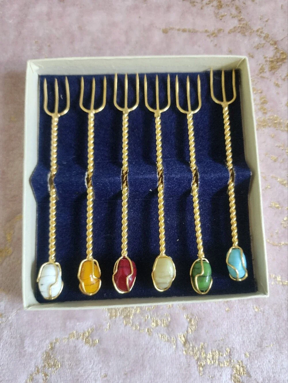 VINTAGE SET | Set of 6 Cocktail Forks